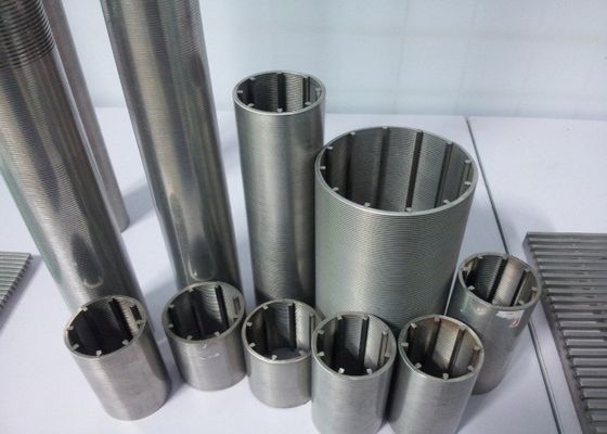 0.05mm 0.075mm van de de Filterdraad van de Roestvrij staalolie het Anti Verouderen van Mesh Wedge Wire Sieve Tube