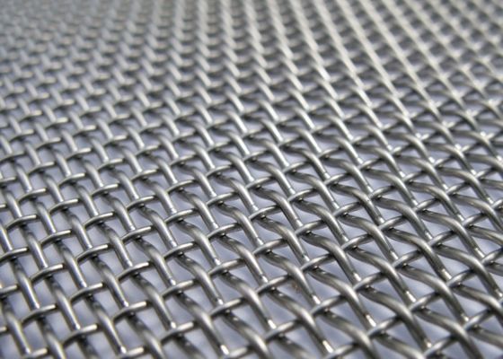 High Tensile Strength Carbon Steel Woven Wire Mesh Screen met 1 mm - 100 mm openingsgrootte en vierkante gatvorm voor industrieel en mijnbouwgebruik