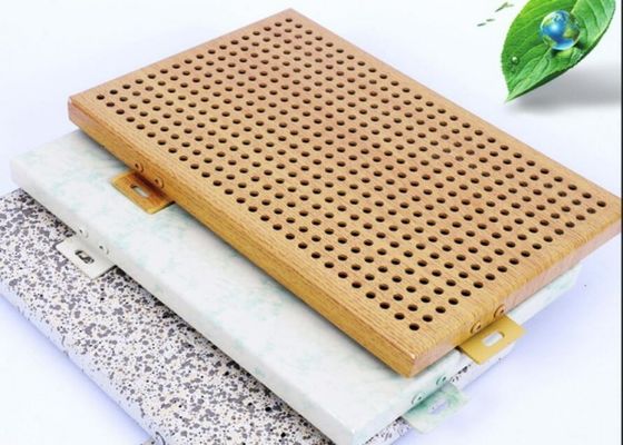 Antivochtigheid Geperforeerde de Plaatfluorocarbon van de Aluminiumvoorgevel Deklaag