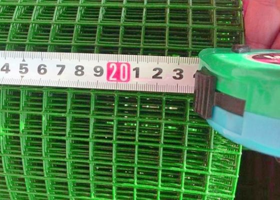 Groen 25m Pvc gecoat draadnet rollen Hardware stof met rechte rand voor hekken