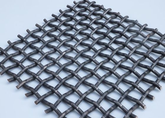 High Tensile Spring Steel Woven Wire Mesh Screen voor 30° 180° Hook Type And Long Slot