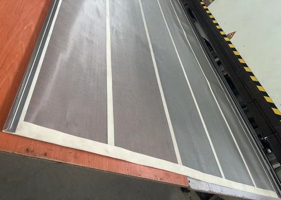 Vierkant geweven draadgordel in rekbaar staal gegalvaniseerd oppervlak plain weefsel voor industrieel filteren.