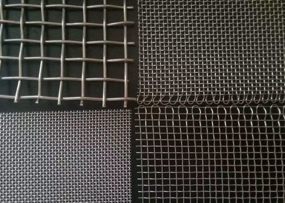 Epoxy-gecoat steengroeve roestvrij staal geweven scherm met selvage rand voorbereiding en hoge treksterkte