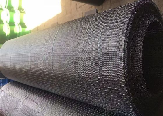 Epoxy-gecoat steengroeve roestvrij staal geweven scherm met selvage rand voorbereiding en hoge treksterkte