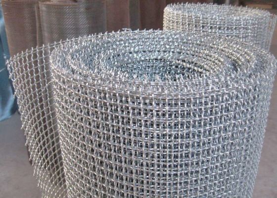 High Tensile Strength Carbon Steel Woven Wire Mesh Screen met 1 mm - 100 mm openingsgrootte en vierkante gatvorm voor industrieel en mijnbouwgebruik