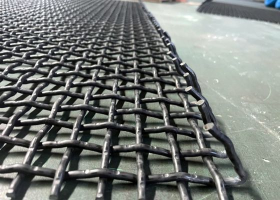 Raw Edge High Carbon Steel Mesh met aanpasbare draaddiameter en elektrolytisch polijsten voor structurele toepassingen