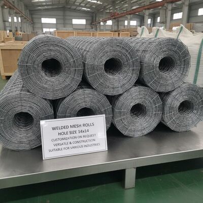 Gatgrootte 14 bij 14 Gelaste gaasrollen Maatwerk op aanvraag Veelzijdig en constructief Geschikt voor diverse industrieën