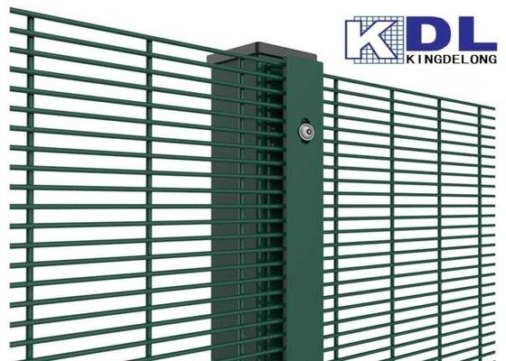 Anti het Beklimmen 358 de Draadnetwerk 2.7m 3.0m van Veiligheidsmesh panels pvc coated green
