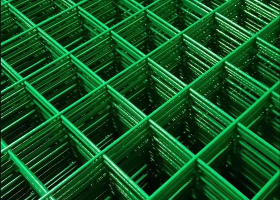 1.8m Groen Vinyl Met een laag bedekt Gelast de Rechthoekgat van Panels Weldmesh Sheets van de Draadomheining