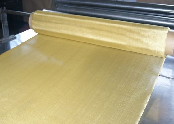 Hoge Heldere Decoratieve Doek 1m50m van Mesh Roll Woven Wire Screen van de Messingsdraad