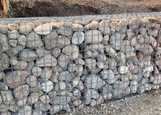 De Comités van ISO45001 Zn-5 Al Galvanized Welded Wire Mesh voor de Behoudende Muur van Gabion