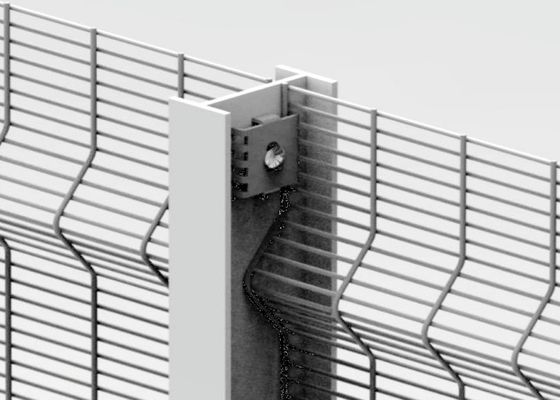 Metaal met hoge weerstand Mesh Fence Panels 3D Anti Beklimmende 358 Mesh Fencing Panels