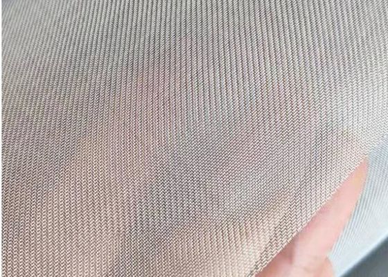 316L Winkled Weave Stainless Steel Wire Mesh Screen voor precisiefiltratie