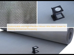 Aanpasbaar en hoogprecisie-geweven draadnet-scherm voor filtering bij chemische verwerking